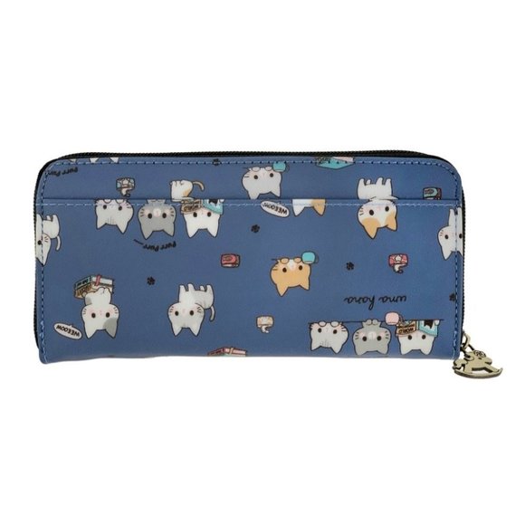 Waterproof Cat Long Wallet Fits Phone & Bills - Picture 3 of 16